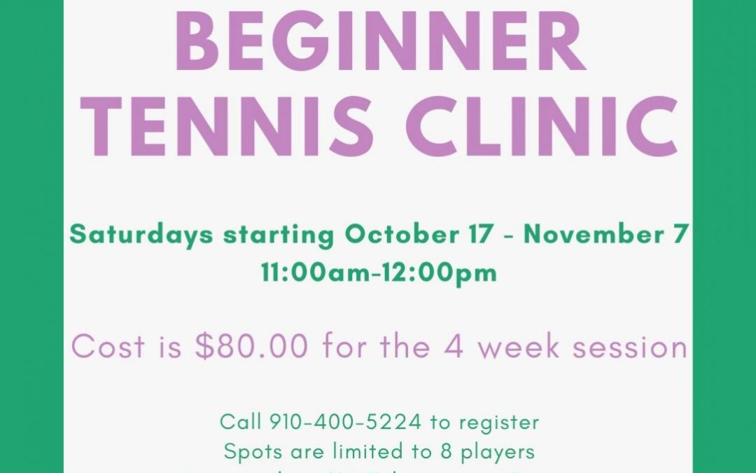 Beginner Tennis Clinic | Starting Oct 17