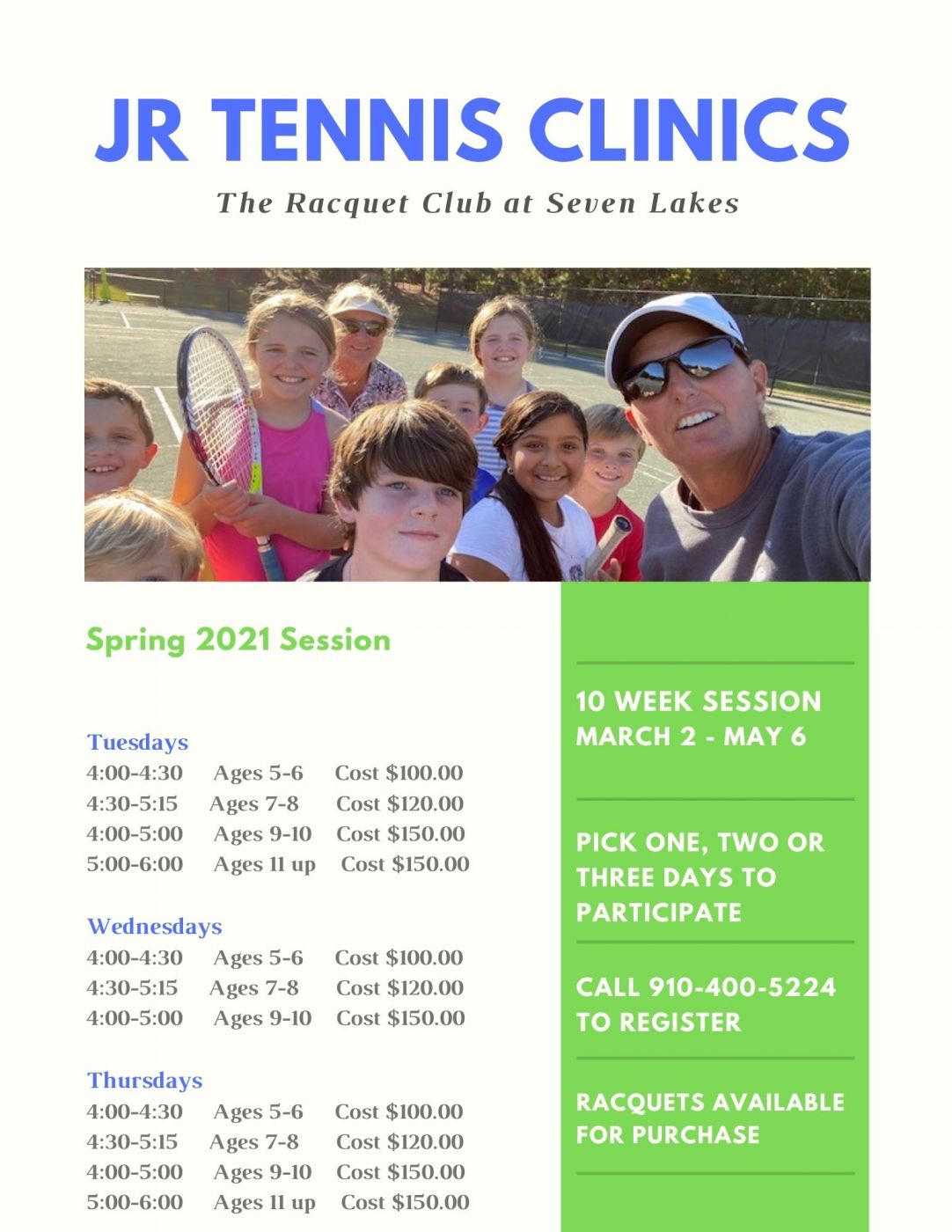 Jr Tennis Clinics